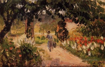 Camille Pissarro Painting - Jardín en Eragny 1899 Camille Pissarro
